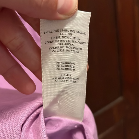 NWOT Sunday Best Saida Dress Babydoll Tie Back Dress Size Medium Pink - Picture 9 of 11